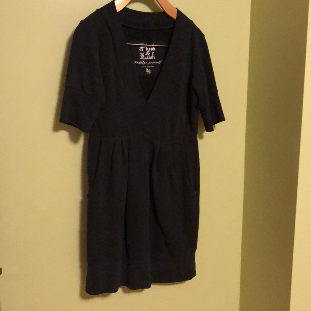 Black sweatshirt dress